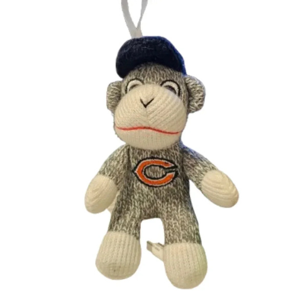 Chicago Cubs NFL Sock Monkey Stuffed Ornament - Picture 1 of 8